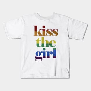 Rainbow Kiss the Girl Kids T-Shirt